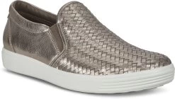 ECCO Women's Soft 7 Woven II Slip-On -Cheap Shoe Store ecco womens soft 7 woven 2 slip on stone metallic 47011351147 37769.1702004511