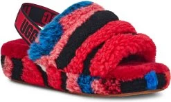 UGG Women's Fluff Yeah Slide Cali Collage -Cheap Shoe Store ugg womens fluff yeah slide cali collage red 1118164 red 40400.1620432827
