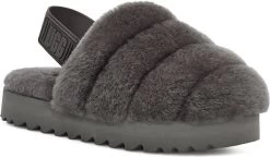 UGG Women's Super Fluff Slipper -Cheap Shoe Store ugg womens super fluff slipper charcoal 1121751 chrc 08610.1636582906