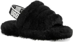 UGG Kids Fluff Yeah Slide -Cheap Shoe Store uggs kids fluff yeah slide black 1098494k blk 68327.1647038453